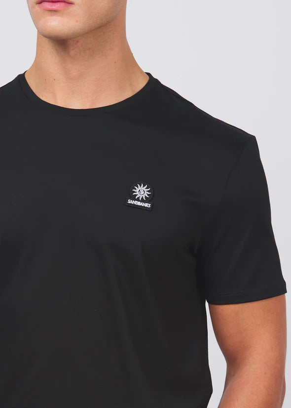 Sandbanks Badge Logo T-Shirt - Black
