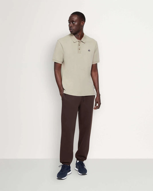 Moose Knuckles 3 Button polo- Sage